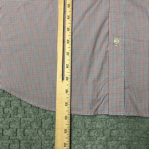 Vineyard Vines Shirt Mens XXL Blue Red White Check Button Up Whale Shirt Preppy - Picture 6 of 11